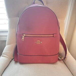 Coach Rose Backpack with Gold Accents